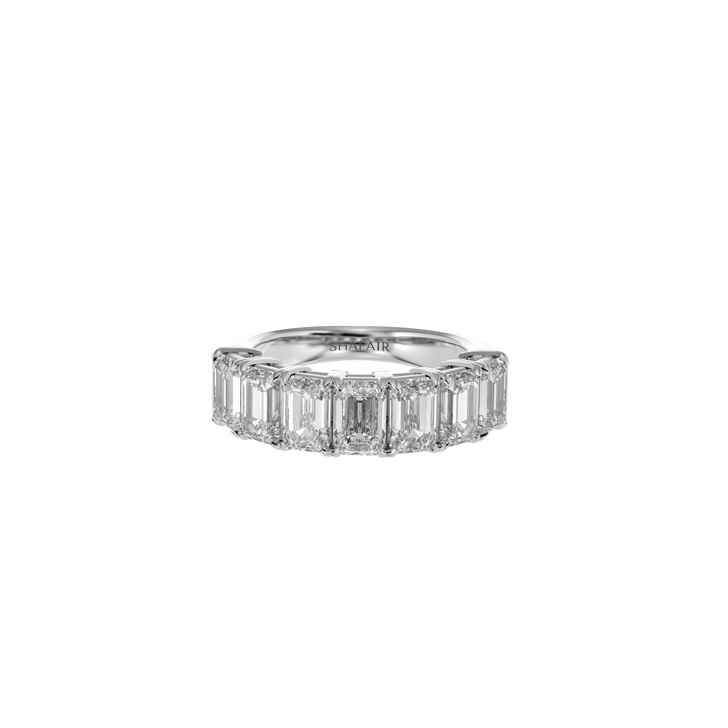 Emerald Cut Diamond Eternity Band