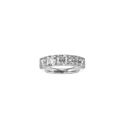 Asscher Diamond Eternity Band